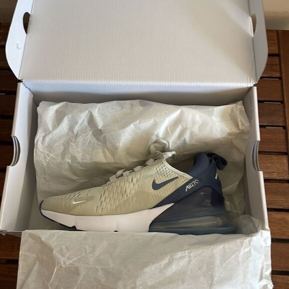 Nike Air Max 270 Light Bone/Diffused Blue USA Women 6.5/UK4/EU37.5(FQ8783-072) - Picture 11 of 13